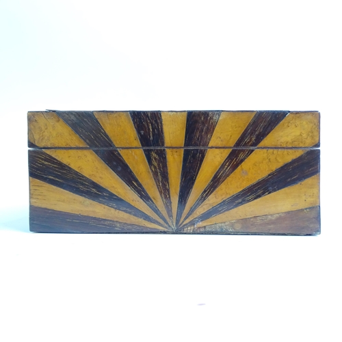 355 - A 19th century specimen wood box, W32cm