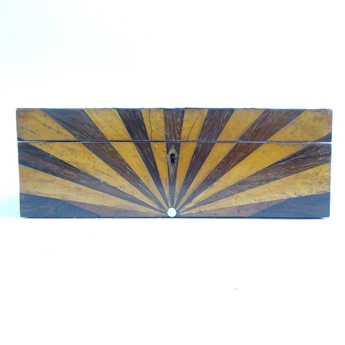 355 - A 19th century specimen wood box, W32cm