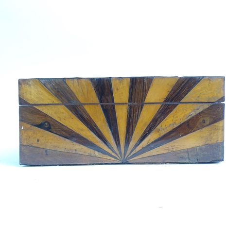 355 - A 19th century specimen wood box, W32cm