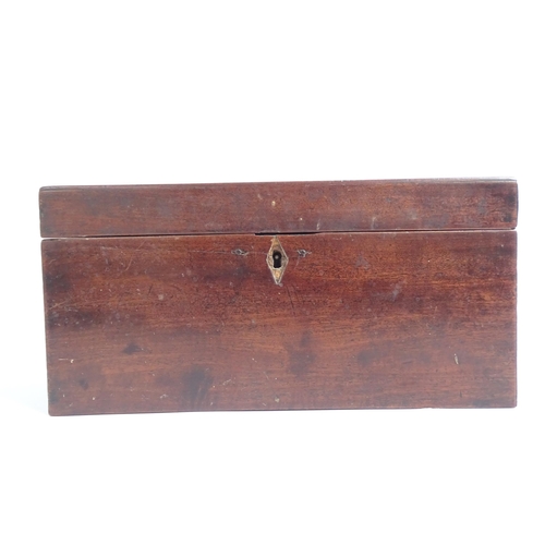 580 - 2 similar Victorian storage boxes, brass-bound and burr-walnut, largest length 32cm, H40cm, D24cm