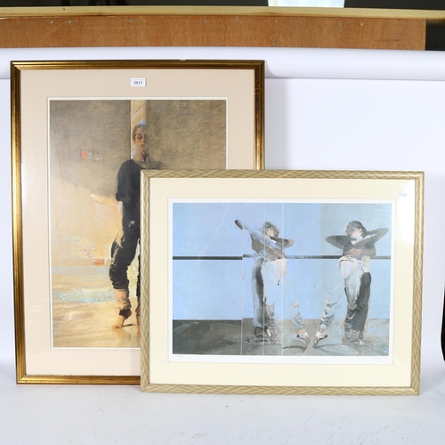 2817 - Robert Heindel, limited edition coloured print, ballet dancers, 127/500, signed on the mount, 57cm x... 