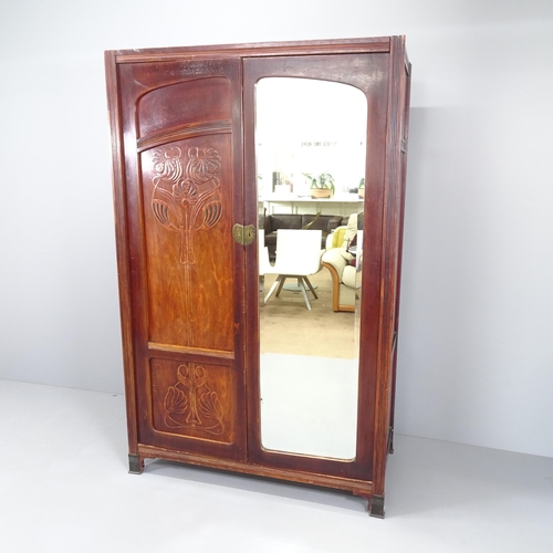 2356 - Jacob & Josef Kohn (J&J Kohn), an Austrian Art Nouveau or Jugendstil wardrobe or armoire in the mann... 