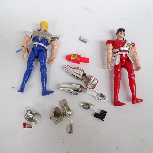 31 - A large quantity of Vintage action toys, mostly from the 1980s, including He-Man, Thundercats, Knigh... 