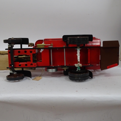 73 - MAMOD - Working steam model of Red London omnibus, in original box, with tags attached.