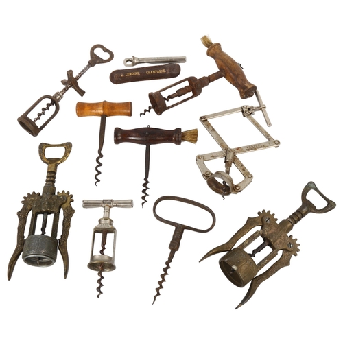 109 - A collection of various corkscrews