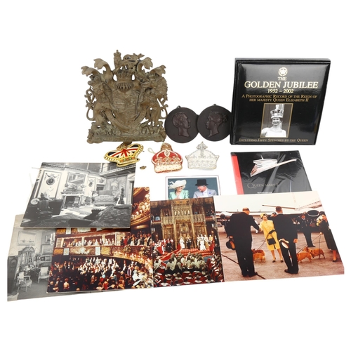 150 - ROYAL INTEREST - a group of various items, including a Christmas card from Prince Charles and Camill... 