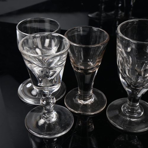 152 - A group glasses, to include 2 Printie Deception glasses, a Toast Master glass, and a Dram glass with... 