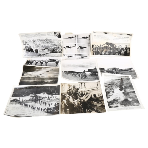 16 - A collection of original Second World War Period press photographs depicting scenes from Battle Of B... 