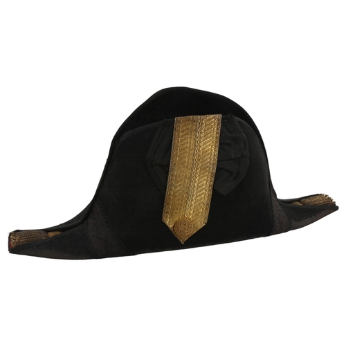 18 - A Navy officer's bicorn hat, early 20th century