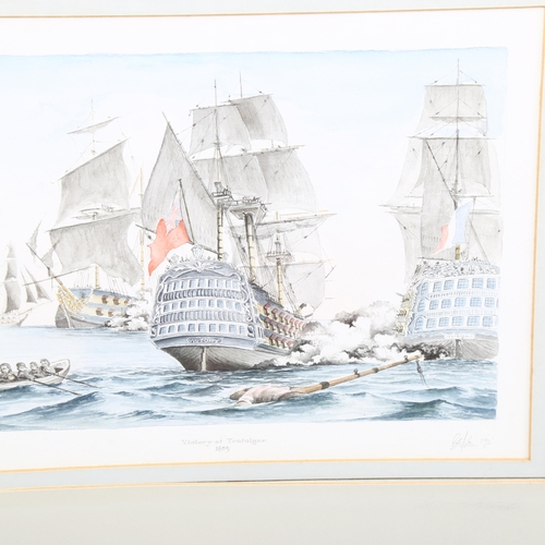 189 - NAVAL INTEREST - Watercolour painting entitled 