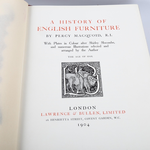 48 - A History Of English Furniture, by Percy Macquoid, 4 volumes published 1904