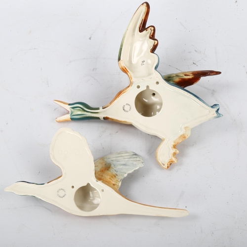 81 - A Beswick pottery flying duck wall ornament, length 21cm, and Beswick flying pheasant, length 21cm