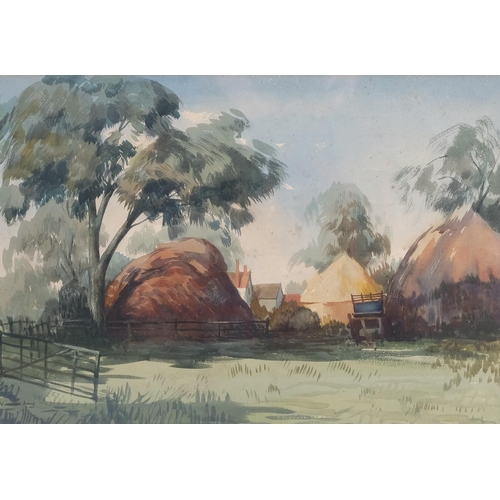 440 - William Dring (1904 - 1990), farm scene, watercolour, signed, 32cm x 47cm, framed