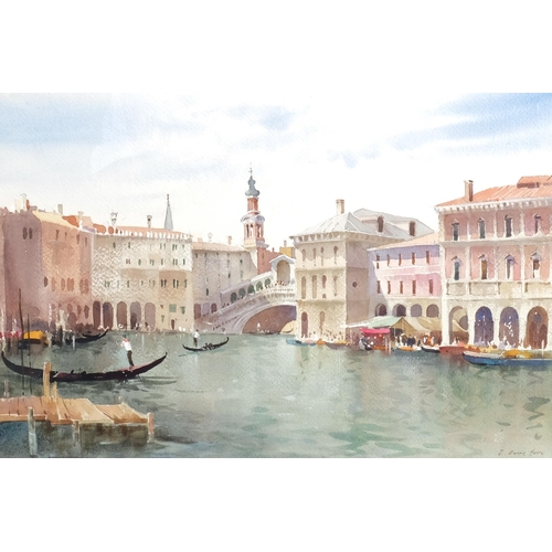 452 - John Barrie Haste (1931 - 2011), Venice, watercolour, signed, 34cm x 51cm, framed