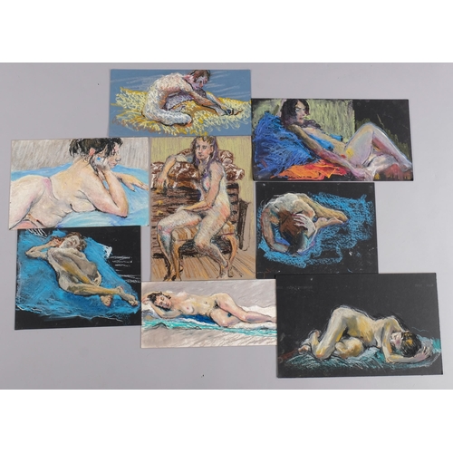 456 - A quantity of life drawings, oils and pastels, various artists