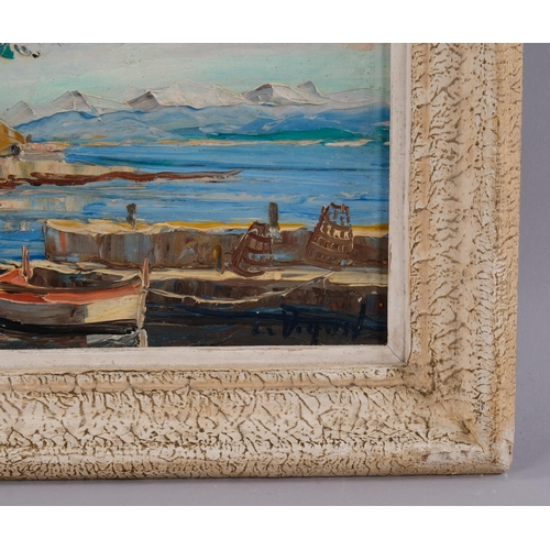 458 - Louis Vigon (1897 - 1985), South of France, impasto oil on board, signed, 20cm x 30cm, framed