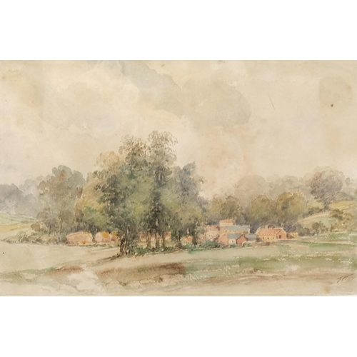 481 - Thomas Bush Hardy (1842-1897), watercolour on paper, A Sussex Village, signed with initials and date... 