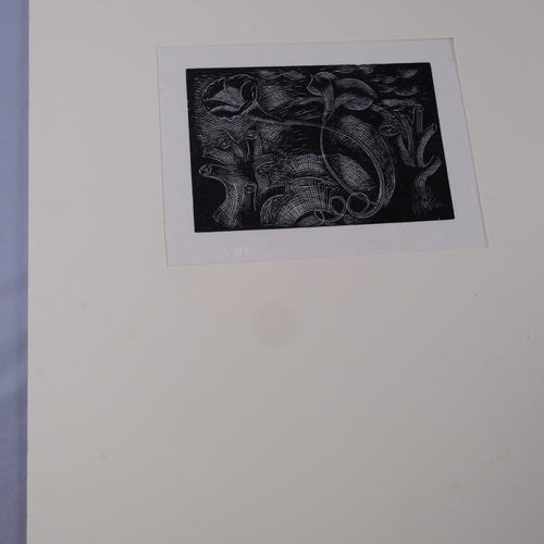 484 - Paul Nash (1889-1946), limited edition woodcut on paper, Bryony and Convolvulus, 5.8cm x 8.3cm, moun... 