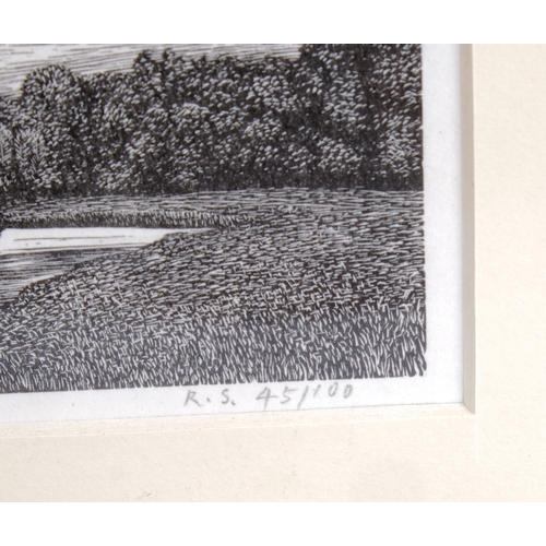 501 - Reynolds Stone (1909-1979), limited edition wood engraving on paper, The River Ebble, from A Shepher... 