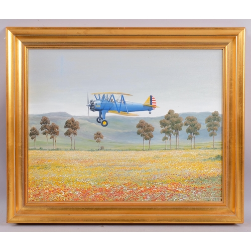 589 - Arthur Whitlock, enjoying spring flowers, oil on board, signed and dated 1991, 38cm x 50cm, framed