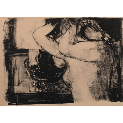 628 - Bernard Cathelin (1919 - 2004), nude figure, lithograph, signed in pencil, no. 45/50, image 17cm x 2... 