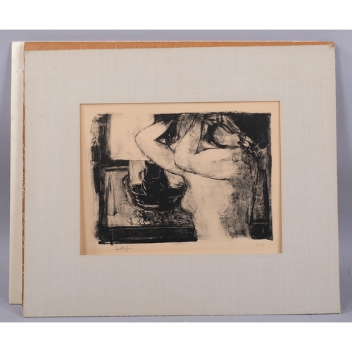 628 - Bernard Cathelin (1919 - 2004), nude figure, lithograph, signed in pencil, no. 45/50, image 17cm x 2... 