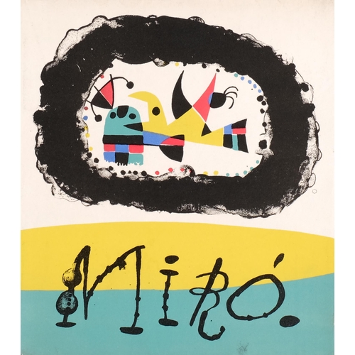 635 - Joan Miro, lithograph cover for Jacques Prevert, published by Maeght Paris 1956 (Cramer 39), 23cm x ... 