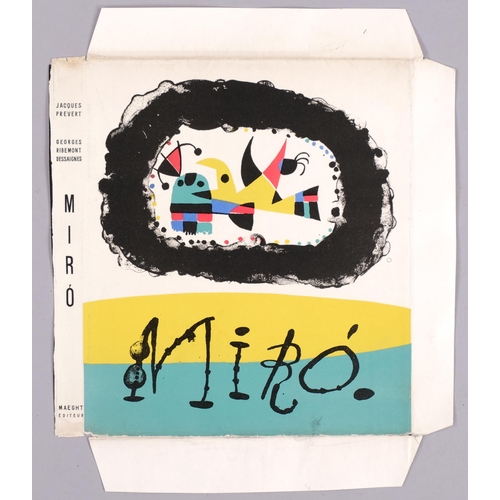 635 - Joan Miro, lithograph cover for Jacques Prevert, published by Maeght Paris 1956 (Cramer 39), 23cm x ... 