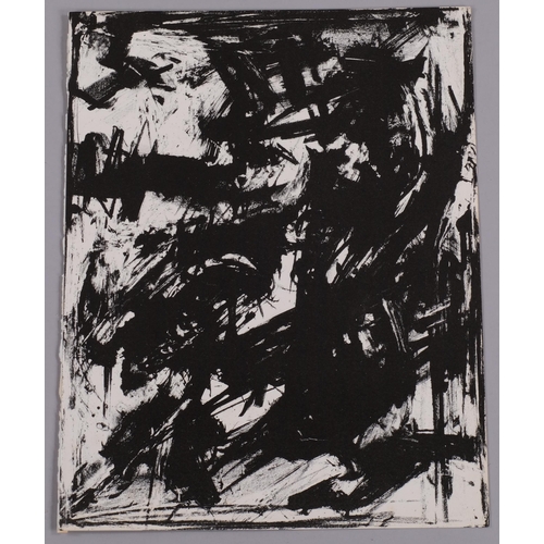 661 - Emilio Vedova, intolleranza 1960, printed by Mourlot, 31cm x 24cm, unframed