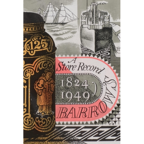 663 - Edward Bawden, a store record; Barrow's 1824 - 1949, colour lithograph, printed by the Curwen Press ... 