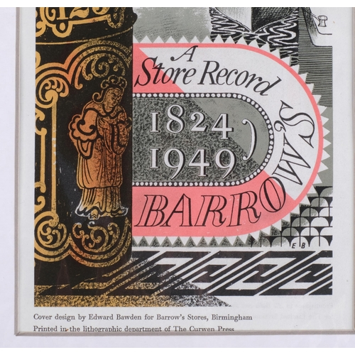 663 - Edward Bawden, a store record; Barrow's 1824 - 1949, colour lithograph, printed by the Curwen Press ... 