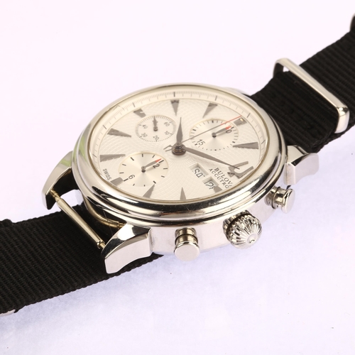 1003 - BULOVA - a stainless steel Accutron automatic calendar chronograph wristwatch, ref C869882, silvered... 