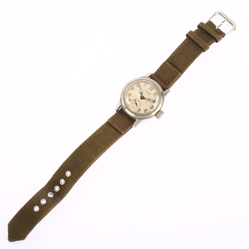 1017 - ELGIN - an American Second World War Period military issue mechanical wristwatch, ref. 1917-H, circa... 