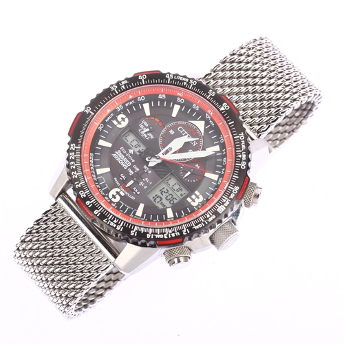 CITIZEN a limited edition stainless steel Eco Drive Royal Air Force Red Arrows quartz bracelet wat