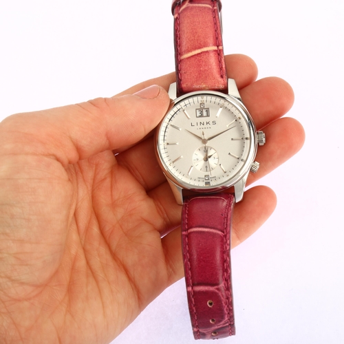 1041 - LINKS OF LONDON - a lady's stainless steel Regent quartz wristwatch, ref. 6010.1457, silvered dial w... 