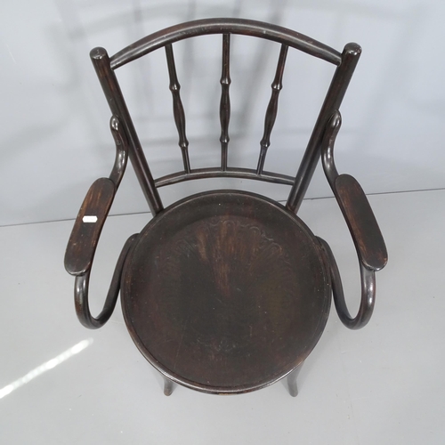 2115 - A Thonet style bentwood chair.