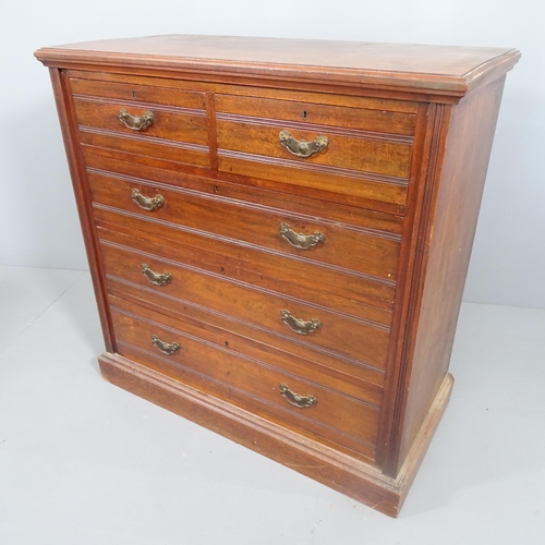 2177 - An Edwardian mahogany five drawer chest. 105x105x52cm