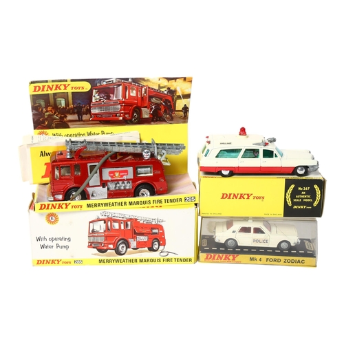 17 - DINKY TOYS - a boxed Dinky Toys model 285 Merryweather Marquis Fire Tender, and a Dinky Toys model S... 