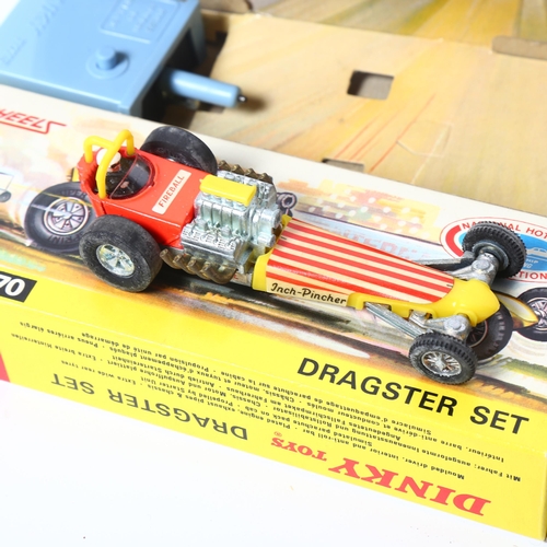 36 - DINKY TOYS - Dragster set 370, in original box, and Dinky Toys set 205 Lotus Cortina Rally car, comp... 