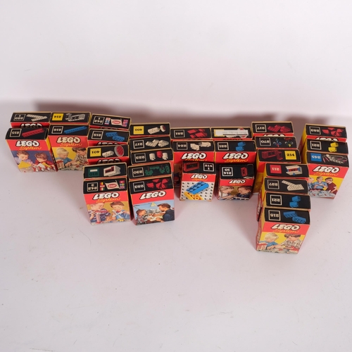 59 - LEGO SYSTEM - a quantity of 1960s LEGO System accessory boxes, boxes include additional bricks of va... 