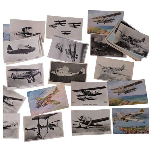 283 - A large quantity of aeronautical, including seaplanes, circa 1940s, all stamped