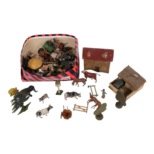 101 - BRITAINS LIMITED - a quantity of Britains farmyard animals and other Vintage farmyard animals and zo... 