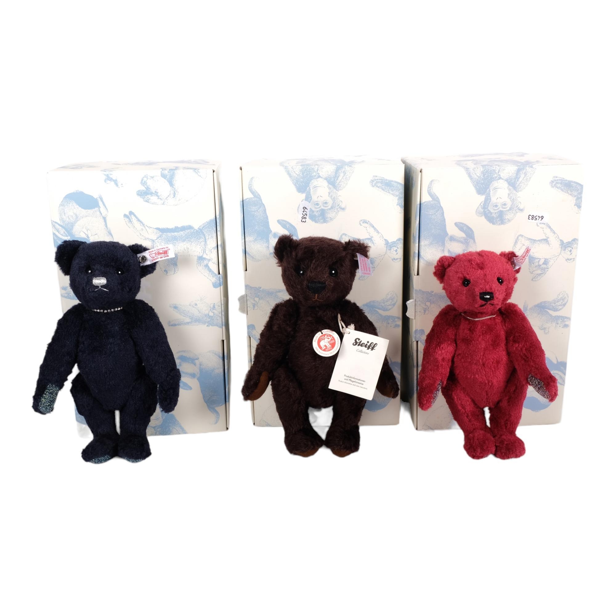 STEIFF - a group of 3 Steiff teddy bears, including Teddy Bar