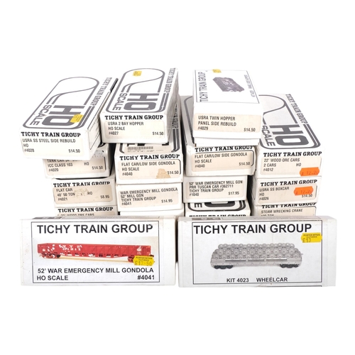 111 - TICHY TRAIN GROUP - a quantity of boxed HO scale model kits, by the Tichy Train Group, kits appear c... 