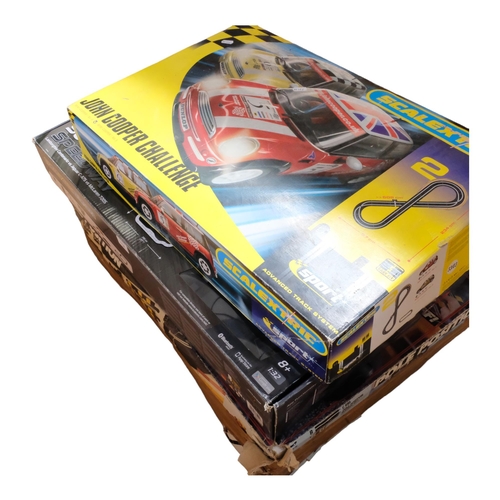 134 - SCALEXTRIC - a group of 3 boxed sets, including Pole Position Reve Up, Burn Off!, appears complete w... 