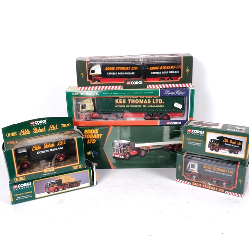 142 - CORGI - a group of mostly Eddie Stobbart Ltd related diecast vehicles, all Corgi and all in original... 