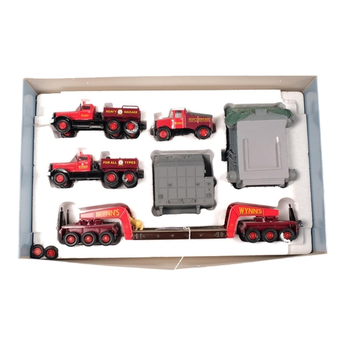 145 - CORGI CLASSICS - Heavy Haulage, Model 31009 Wynns, a Diamond T Ballast (x2) 24-wheel girder trailer,... 