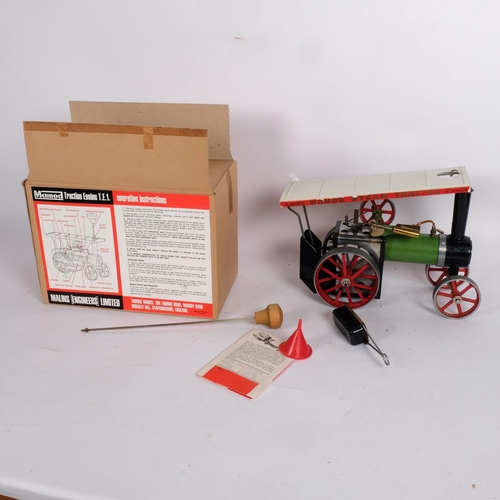 75 - MAMOD - a TE1 traction engine in associated box, with original instructions