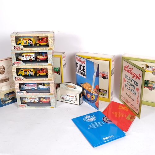 76 - A quantity of boxed diecast vehicles from the Lledo range, including various Kellogg's associated bo... 