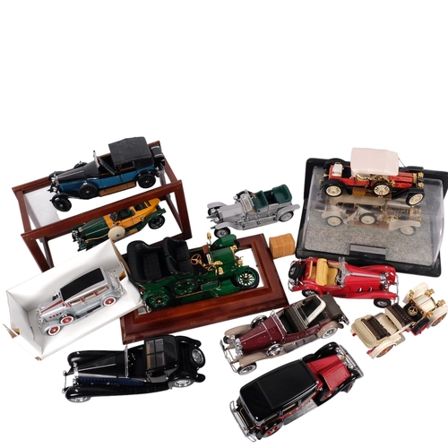 93 - A quantity of diecast vehicles, many associated with Rolls Royce, the diecast vehicles are varying s... 